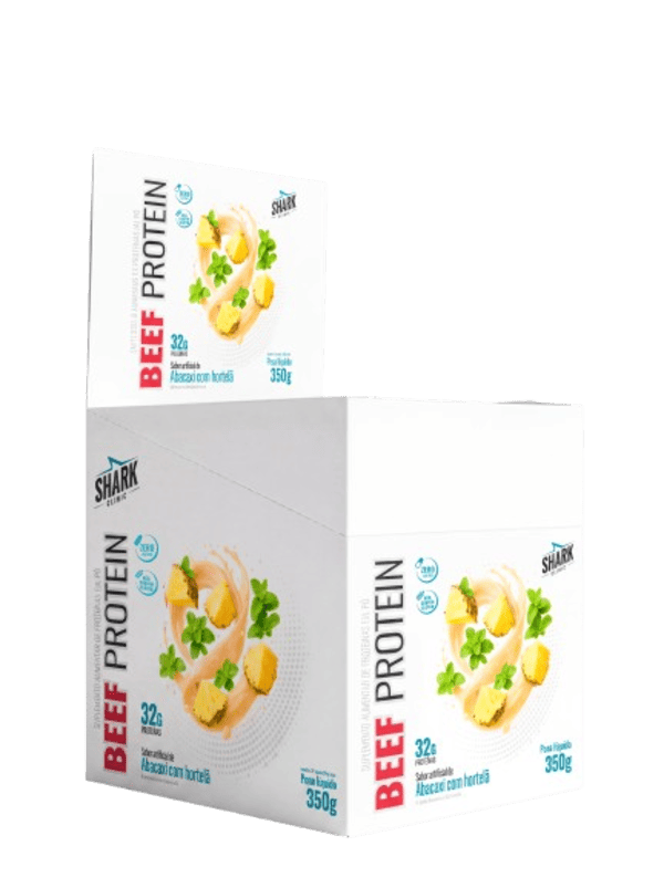 1001973527 WHEY BEEF PROTEIN - DISPLAY 10 SACHÊS - 35G - ABACAXI COM HORTELA - Imagem 1