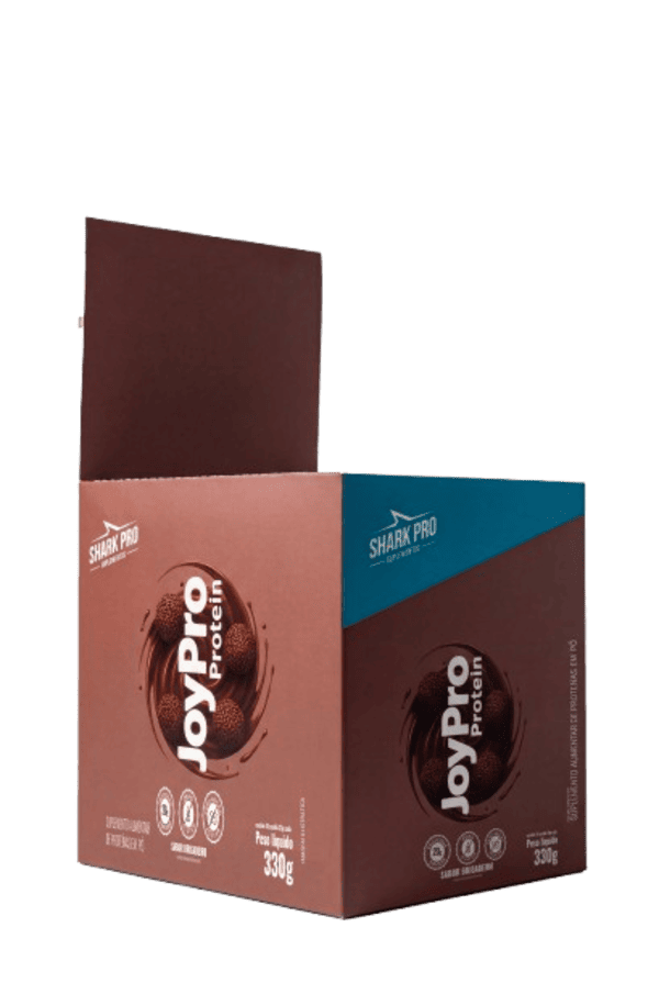 1001974231 WHEY PROTEIN JOYPRO - DISPLAY 10 SACHÊS - 33G - BRIGADEIRO - Imagem 1