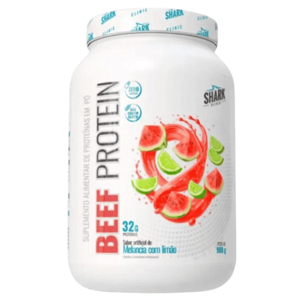 1001974249 WHEY BEEF PROTEIN - POTE 900G - MELANCIA COM LIMÃO - Imagem 1