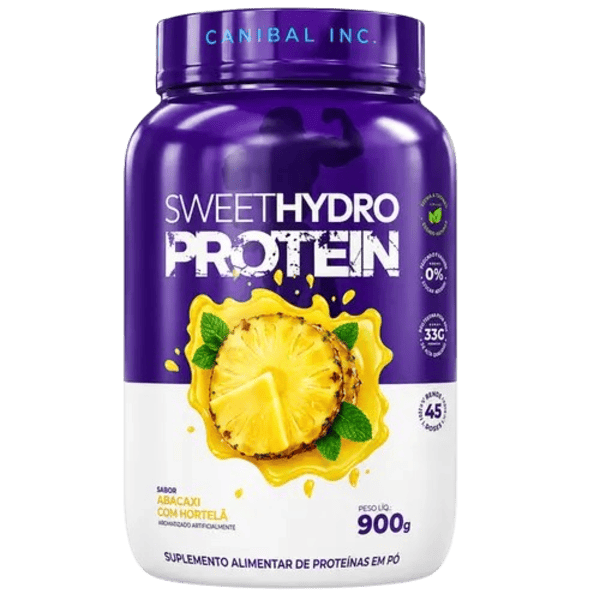 1001974271 SWEET HYDRO PROTEIN - POTE 900G - ABACAXI COM HORTELÃ - Imagem 1