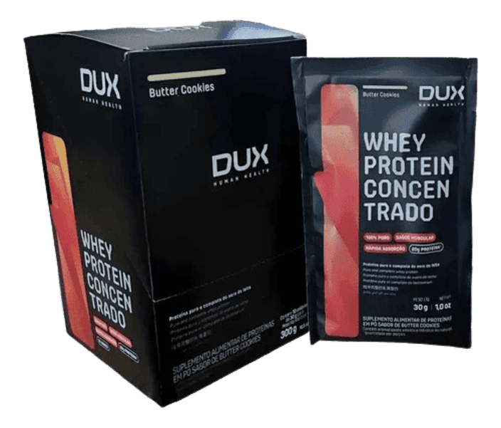 1001975095 WHEY PROTEIN CONCENTRADO - DISPLAY 10UN - 30G - BUTTER COOKIES - Imagem 1
