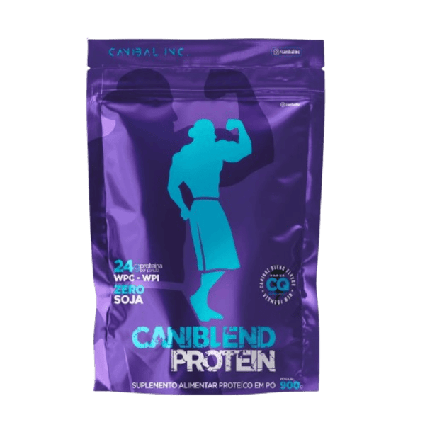 1001975114 CANIBLEND PROTEIN - REFIL 900G - MORANGO - Imagem 1