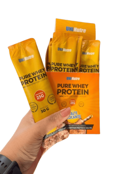1001975162 PURE WHEY PROTEIN - DISPLAY 12 SACHÊS - 30G - MALTE CROCANTE - Imagem 1
