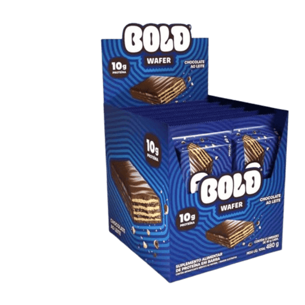 1001975738 BOLD WAFER - DISPLAY 12UN - 40G - CHOCOLATE AO LEITE - Imagem 1