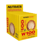 W100 WHEY HAVANNA - DISPLAY 12 SACHÊS - 20G -