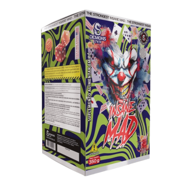 1002085343 INSANE MAD - POTE 350G - FRUIT PUNCH - Imagem 1